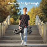 Caroma Electric Scooter for Kids Ages 6-14, 250W Motor, Max 16 Miles & 15 Mph, 3 Speeds Adjustable, LED Display & Foldable