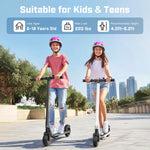 Caroma Electric Scooter for Kids Ages 6-14, 250W Motor, Max 16 Miles & 15 Mph, 3 Speeds Adjustable, LED Display & Foldable