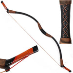 I-Sport Traditional Recurve Bow Hunting Handmade Longbow Archery Mongolian Horsebow 30-50lbs