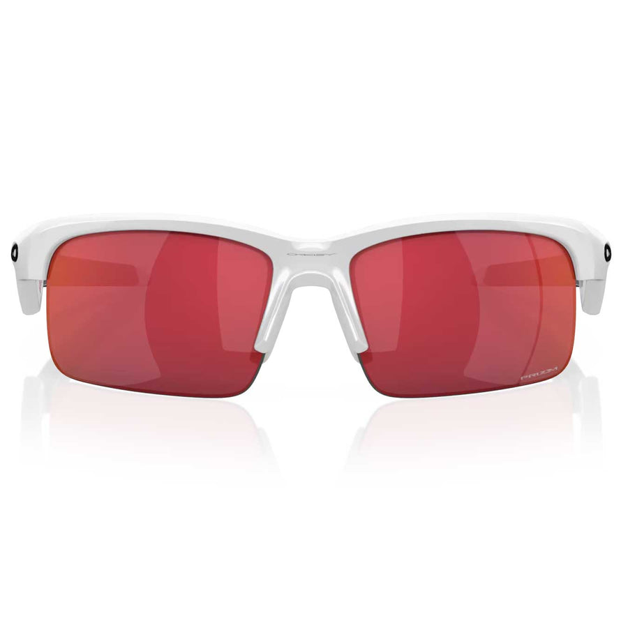 Oakley Capacitor Polished White w/Prizm Field Sunglasses Youth Fit Sports Sunglasses - image 2