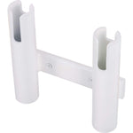 Powder Coated Aluminum 2 Rod Rack - Boat Rod Holder - Black