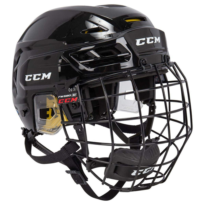 CCM Super Tacks 210 Senior Hockey Helmet Combo - Medium / Black