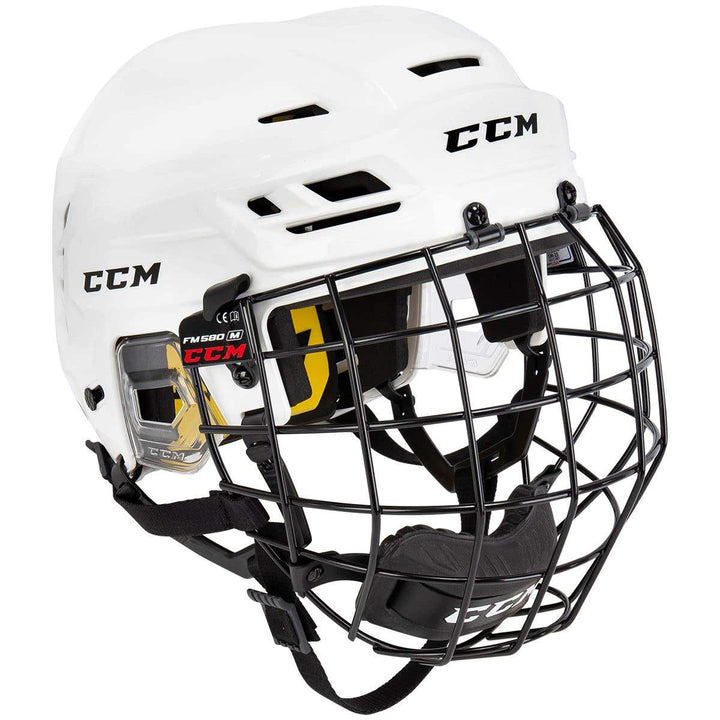 CCM Super Tacks 210 Senior Hockey Helmet Combo - Small / White
