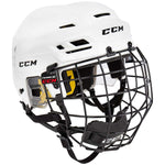 CCM Super Tacks 210 Senior Hockey Helmet Combo - X-Small / White