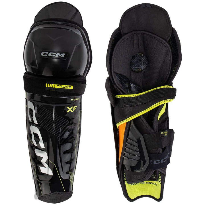 CCM Tacks XF Senior Hockey Shin Guards - 16in.