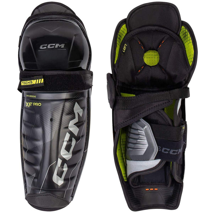 CCM Tacks XF Pro Junior Hockey Shin Guards - 13in.