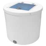 Fiberglass Round Livewell with Acrylic Lid - Boat Livewell - 40 Gallon