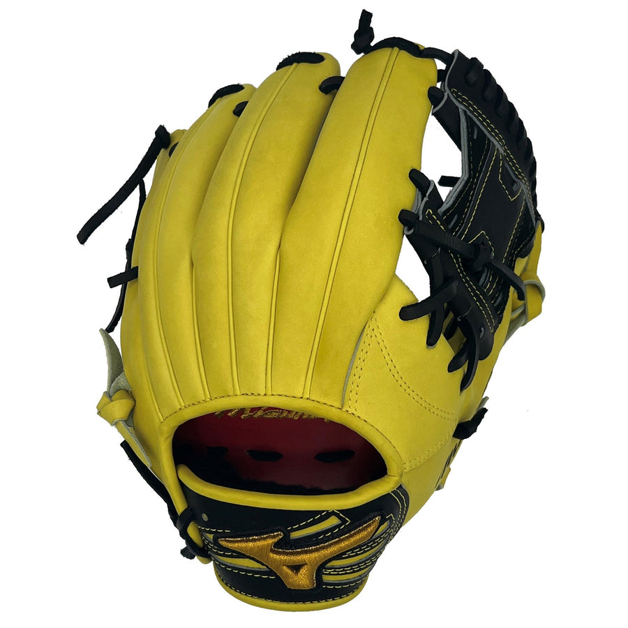 Mizuno Pro Custom GMP-HAGA1150A "Hazardous" Yellow/Black 11.5" Baseball Glove - image 1