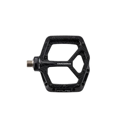 Atlas Pedals - Platform Aluminum 9/16" Black - bike pedals