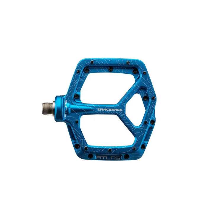 Atlas Pedals - Platform Aluminum 9/16" Blue - bike pedals