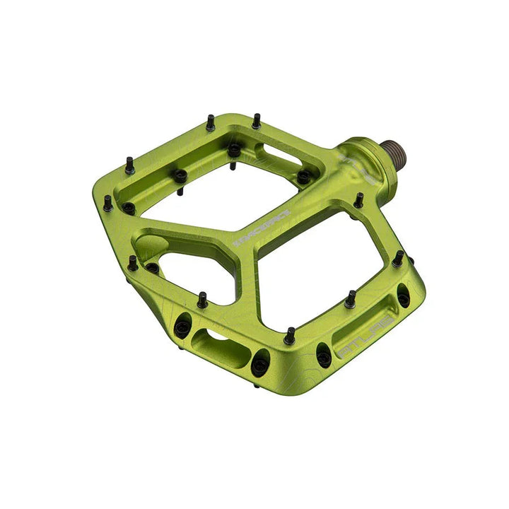 Atlas Pedals - Platform Aluminum 9/16" Green - bike pedals