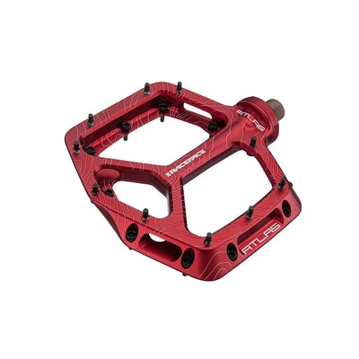 Atlas Pedals - Platform Aluminum 9/16" Red - bike pedals