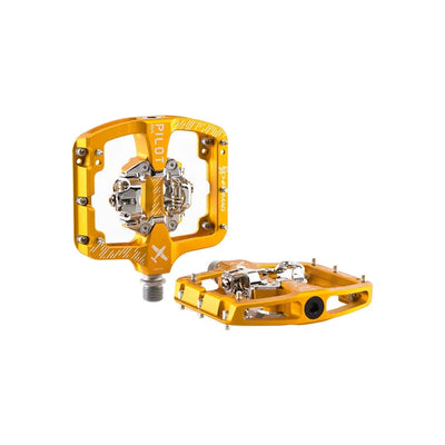 Pilot BA SPD Pedals Gold - bike pedals