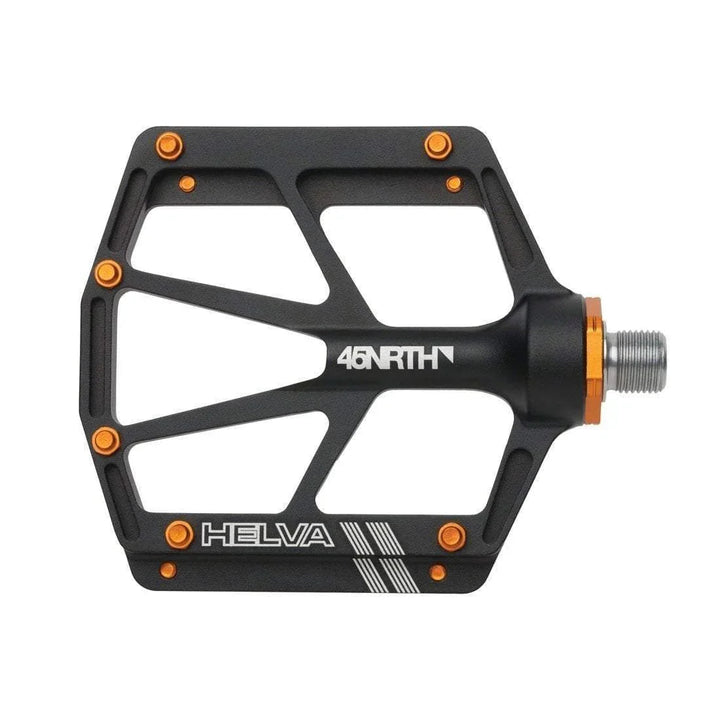 Helva Pedals - Platform Aluminum 9/16" Black - bike pedals