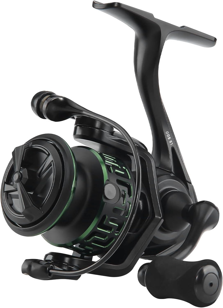 TEBEN LS Lightweight Spinning Reel 500-1000 Series, 3.8oz Ultralight Carbon Fiber Frame, 5+1 BB, 5.2:1 Gear Ratio, 6.6LBs Max Drag, Saltwater/Freshwater Fishing Reel