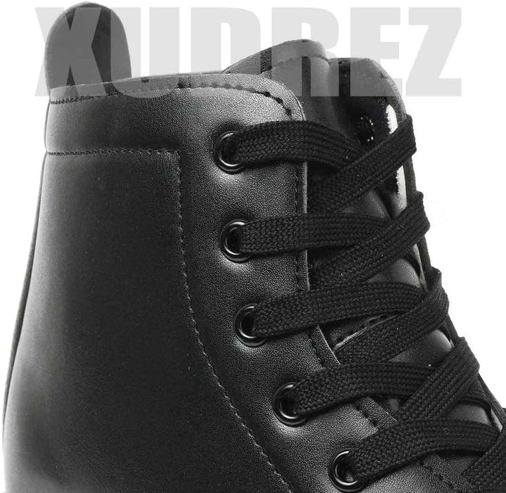 XUDREZ Classic High-Top Double-Row Leather Roller Skates for Men and Women