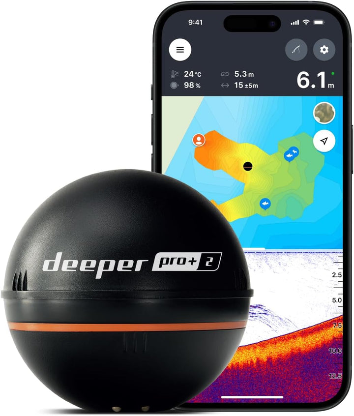 Deeper Castable Portable Wireless Fish Finder with Smartphone App