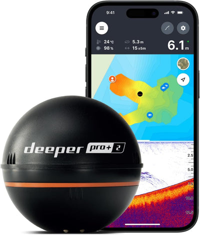 Deeper Castable Portable Wireless Fish Finder with Smartphone App