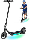 Kids Electric Scooter, 150W Motor, 3/6/10MPH Electric Scooter for Kids Ages 6-12, Double Brake, Magnetic Charging, Pedal Light for Boys/Girls