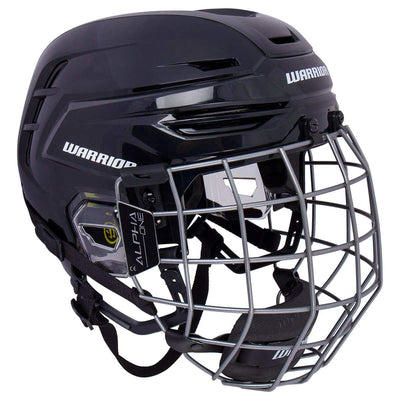 Warrior Alpha One Pro Hockey Helmet Combo - Small w/Medium Cage / Black