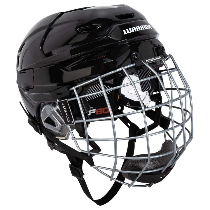 Warrior CF 80 Senior Hockey Helmet Combo - Medium / Black