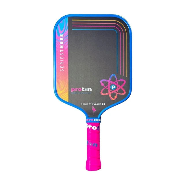 Proton Series Three Project Flamingo 13mm Widebody Pickleball Paddle - pickleball paddle