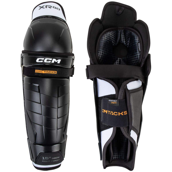CCM Tacks XR 80 Senior Hockey Shin Guards - 14in.