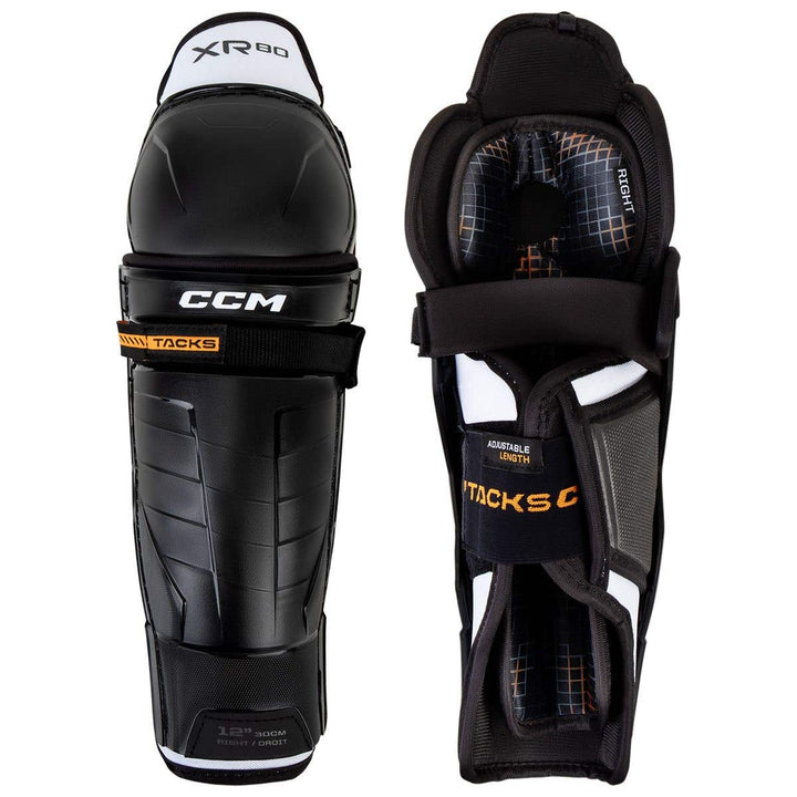 CCM Tacks XR 80 Junior Hockey Shin Guards - 11in.