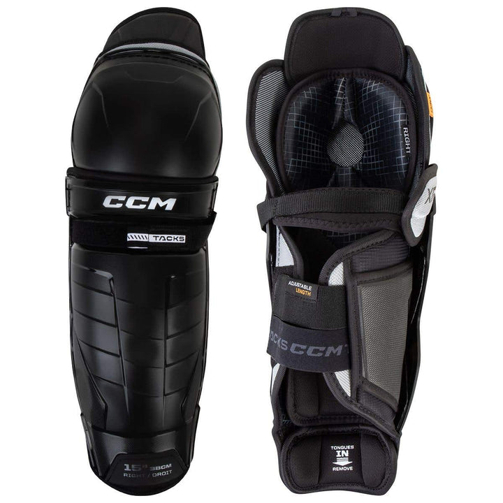 CCM Tacks XR Senior Hockey Shin Guards - 16in.
