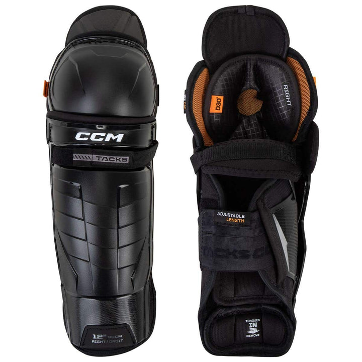 CCM Tacks XR Pro Junior Hockey Shin Guards - 13in.