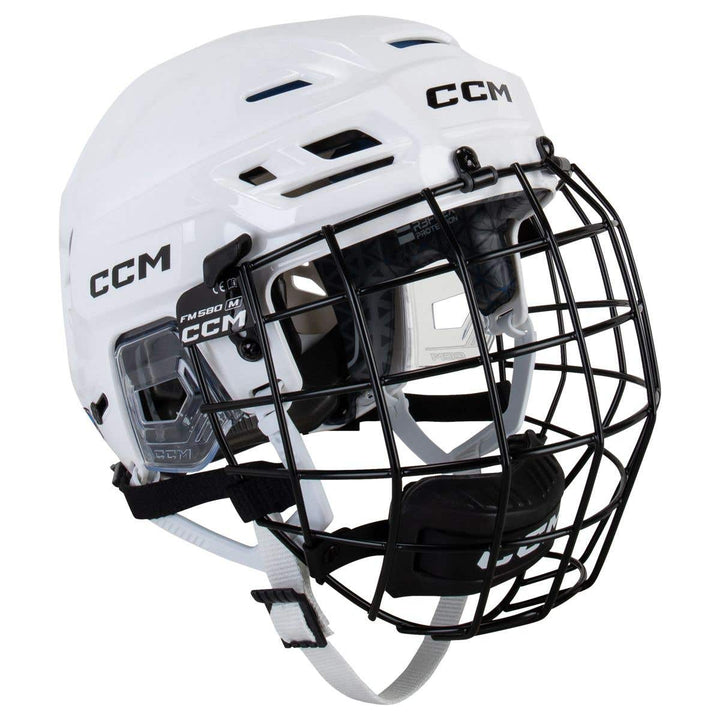 CCM Tacks 310 Hockey Helmet Combo (2026) - Small / White