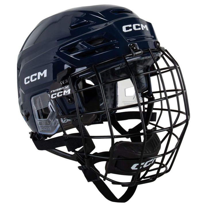 CCM Tacks 310 Hockey Helmet Combo (2026) - Medium / Navy