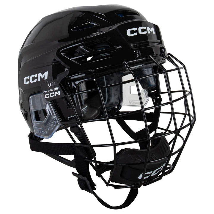CCM Tacks 310 Junior Hockey Helmet Combo (2026) - One Size / Black