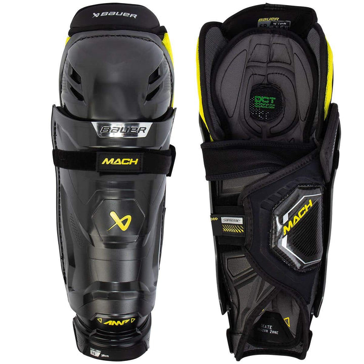 Bauer Supreme Mach Intermediate Shin Guards - 14in.