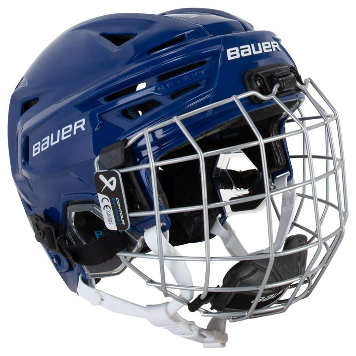 Bauer RE-AKT 155 Youth Hockey Helmet Combo - Youth / Blue