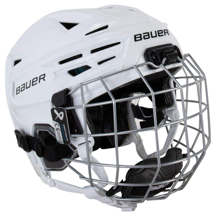 Bauer RE-AKT 155 Youth Hockey Helmet Combo - Youth / White