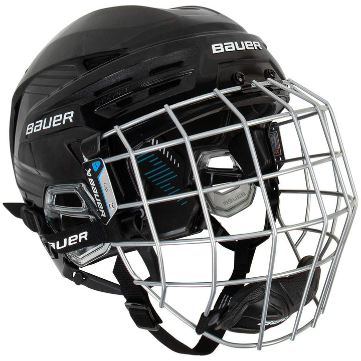 Bauer RE-AKT 90 Hockey Helmet Combo - Large / Black