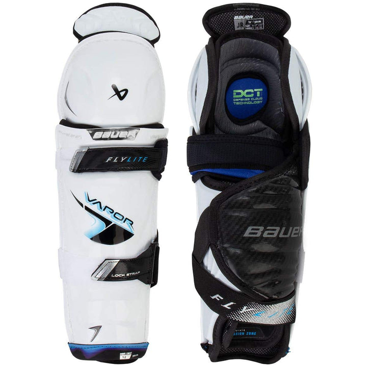 Bauer Vapor FlyLite Junior Hockey Shin Guards - 11in.