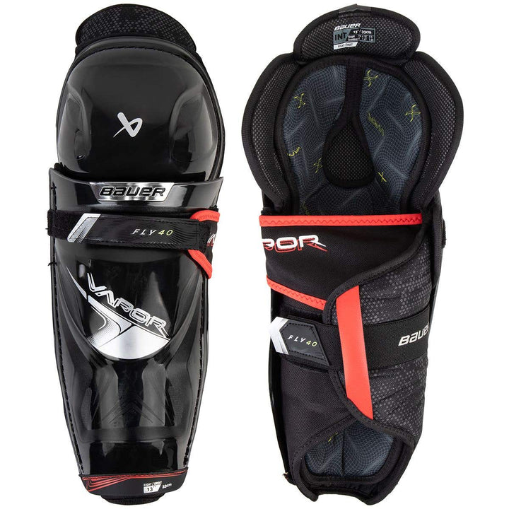 Bauer Vapor Fly40 Intermediate Hockey Shin Guards - 14in.