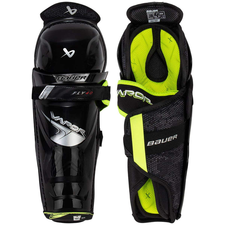 Bauer Vapor Fly40 Junior Hockey Shin Guards - 11in.