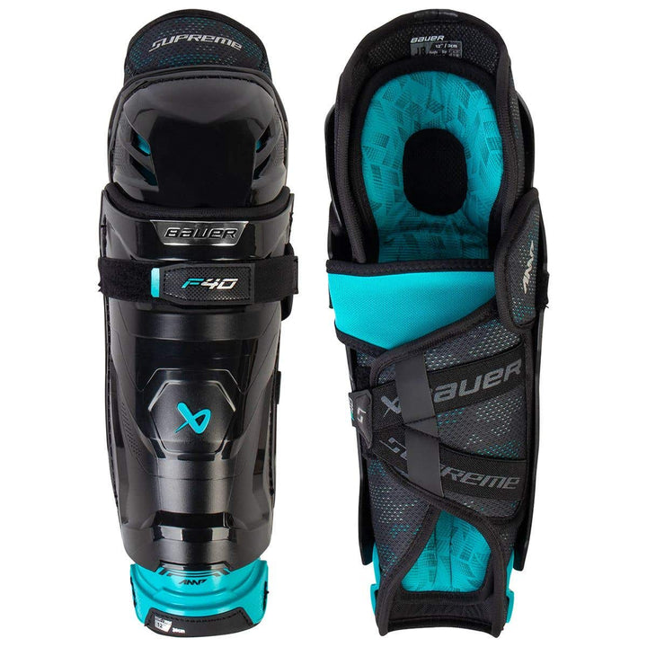 Bauer Supreme F40 Junior Shin Guards - 11in.