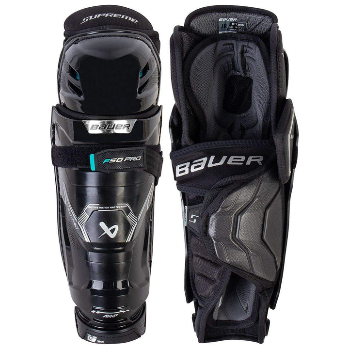 Bauer Supreme F50 Pro Junior Shin Guards - 12in.