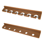 6 Rod Wall Mount Rod Holder - Boat Rod Holder - Antique Mahogany