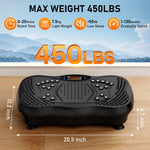 GLYLF Vibration Exercise Platform - Whole Body Vibrating Plate for Lymphatic Drainage