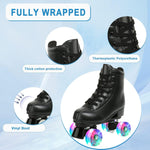 Jessie Leather Outdoor Adjustable Four-Wheel Roller Skates for Women and Men