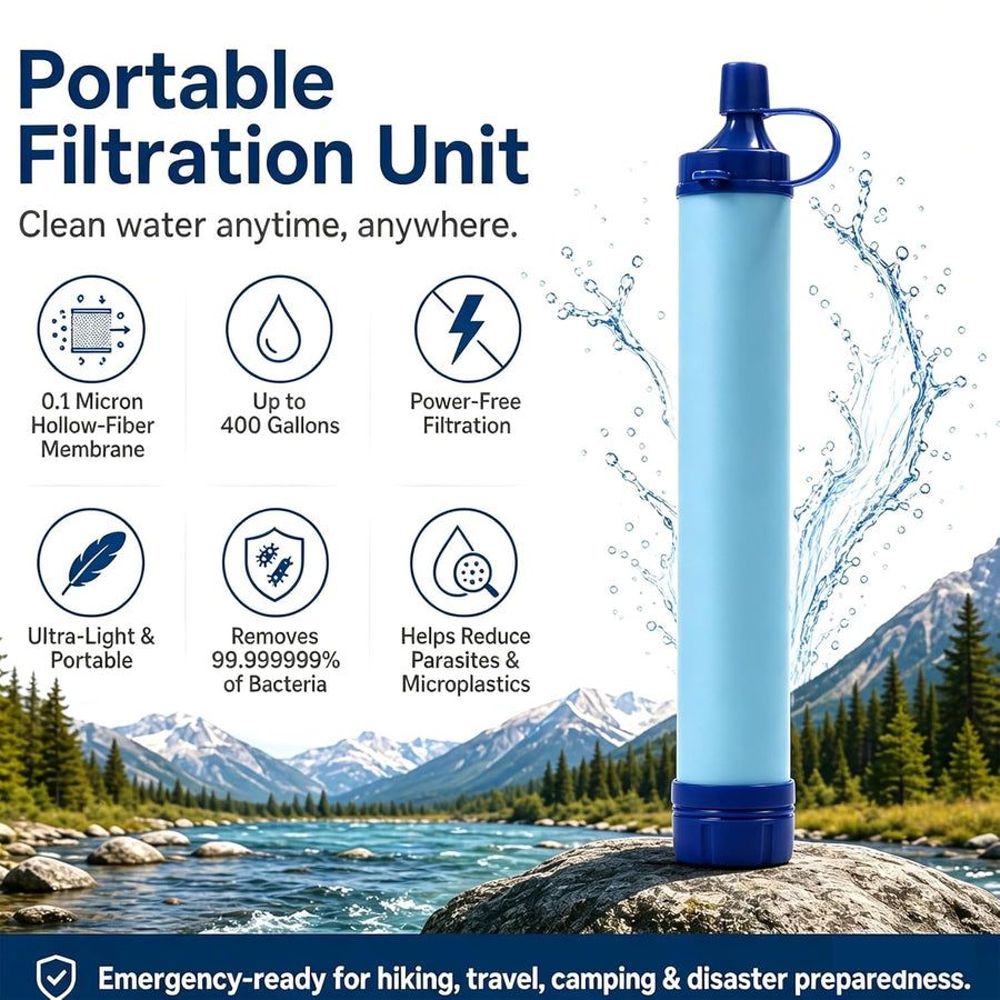PRIMITIVE LABS Emergency High-Capacity Camping Hydration & Filtration Survival Water Reservoir