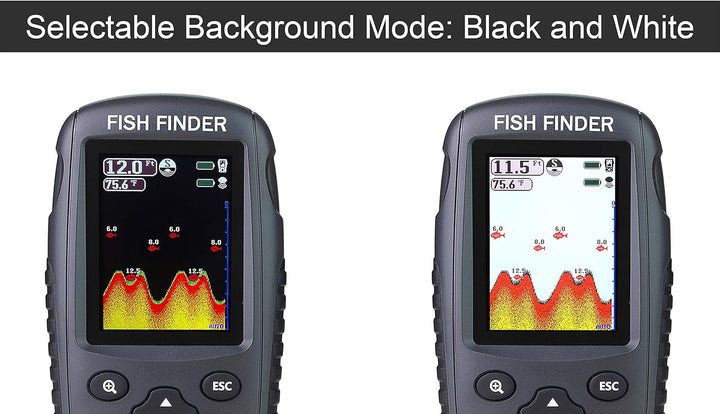 Venterior Portable Rechargeable Fish Finder with Water Temperature Sensor