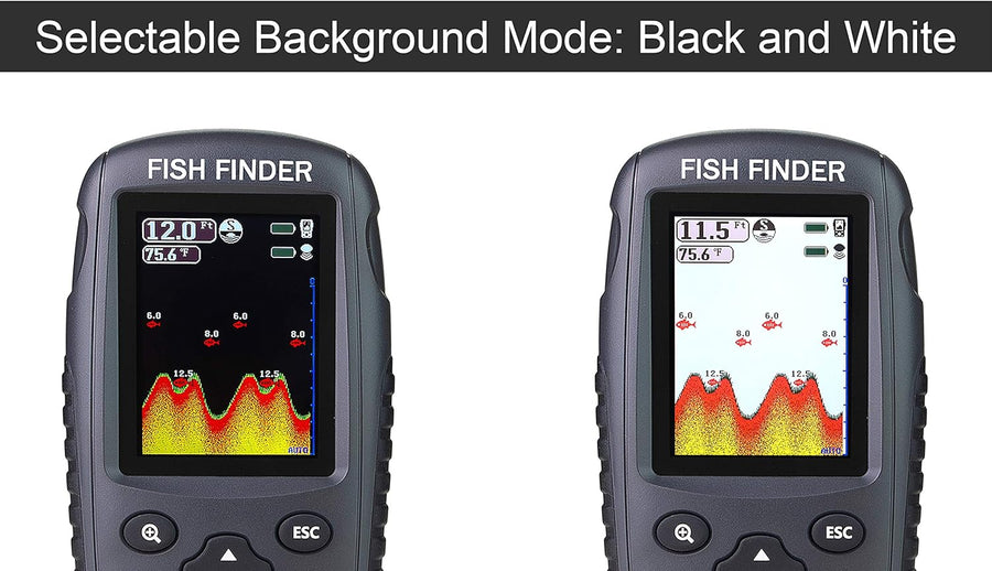 Venterior Portable Rechargeable Fish Finder with Water Temperature Sensor