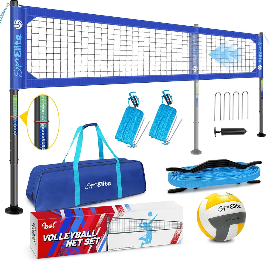 VSSAL Heavy-Duty Outdoor Volleyball Net - Professional Grade Portable Net System