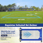 VSSAL Heavy-Duty Outdoor Volleyball Net - Professional Grade Portable Net System